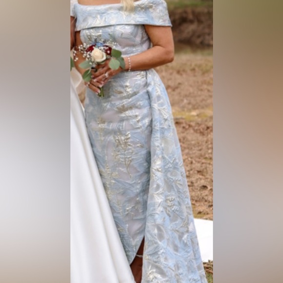 Nicole Bakti Light Blue Dress-Stunning! Mother of the Bride or Groom - Picture 3 of 7